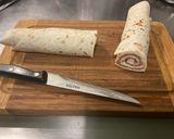 Une image de l'étape 6 de Roulés de wraps au saumon fumé et fromage frais.