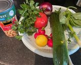 A picture of step 1 of Chickpea Tuna Salad:.