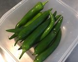 Une image de l'étape 2 de Piments verts au balsamique,olive et citron.