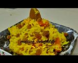 A picture of step 1 of Meethi Khichdi.