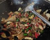 Foto langkah ke 8 dari resep Oseng baby cumi asin, ikan asin dan Pete.