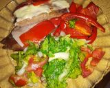 Foto del paso 3 de la receta: Matambre a la pizza con ensalada y Morrones