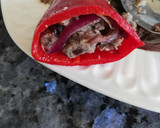 Foto del paso 7 de la receta: Pimientos rellenos de morcilla vegana
