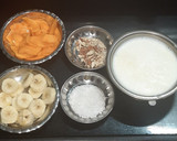 मैंगो बनाना मिल्क शेक (mango banana milk shake recipe in Hindi) रेसिपी चरण 3 फोटो