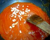 A picture of step 5 of Papaya halwa.