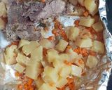 Foto del paso 2 de la receta: Carne al horno con verduras y crema