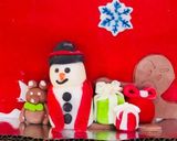Foto del paso 8 de la receta: Pastel de fondant con decoración de Navidad 🎄☃️