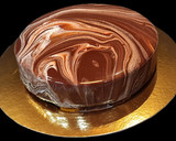 Foto del paso 12 de la receta: Semifrío de tiramisú con cobertura marmolada 30 / 24 / 20 cm