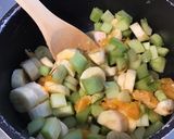 Une image de l'étape 7 de Compote rhubarbe,bananes et orange.