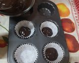 A picture of step 2 of Peanut choco cups.