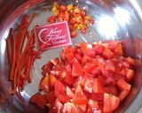 Foto langkah ke 4 dari resep Oseng Sambal Sawi Putih-Tempe-Terong.