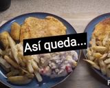 Foto del paso 8 de la receta: Milanesa (de pollo) a la Maryland