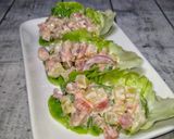 Gambar langkah 3 resipi Chicken Salad Lettuce(Healthy Breakfast).