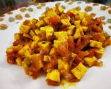 A picture of step 3 of Paneer rang beranga.