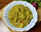 A picture of step 4 of Paneer Makhmali.