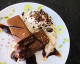 A picture of step 8 of Chocolate vanilla bar.