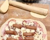 Foto del passaggio 6 della ricetta Pizza di cipolla (calzone di cipolla) tre ricette unico impasto