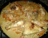 Foto del paso 5 de la receta: Pollo con vino blanco a la crema en disco de arado