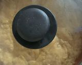 A picture of step 5 of Easter egg cookie on the pan.