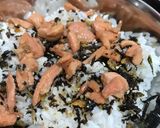 Foto langkah ke 4 dari resep Nasi Mentai Salmon Kukus.