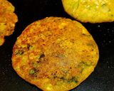 A picture of step 6 of Bajra Methi Chilla or Millet Pancake.