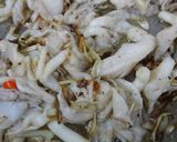 Hình bước làm 2 của món Nấm bào ngư xào sả ớt chay