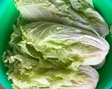 Hình bước làm 1 của món Kim chi cải thảo