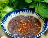 Hình bước làm 3 của món Dồi trường chấm ruốc