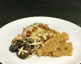 รูปขั้นตอนการทำที่ 8 ของ Gratinated milky mushroom with bolognese sauce and assorted mushroom