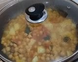 A picture of step 5 of Chana Masala Chat.