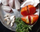 A picture of step 2 of Hurali bassaru/horse gram sambar.