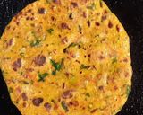 A picture of step 5 of Carrot & Fenugreek leaves paratha.