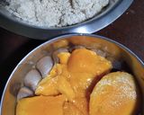 A picture of step 1 of Mango Pancakes.
