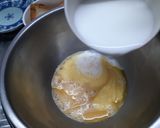 A picture of step 1 of Banana Bread Pudding.