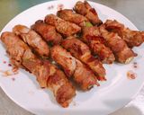 氣炸 秋葵豬肉捲（オクラの豚肉巻き）的食譜步驟3照片