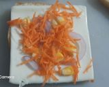 A picture of step 2 of Cheesy Twist Veggie Sandwich.