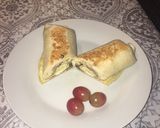 A picture of step 5 of Low calories egg burrito.
