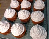 A picture of step 10 of Ube cupcakes.