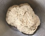 Foto langkah ke 6 dari resep Black Sesame Wholemeal Bread Loaf.