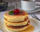 Foto langkah ke 6 dari resep Japanese Fluffy Pancake #Recook_Shelly.