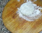 A picture of step 7 of Aloo palak paratha.