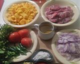 A picture of step 1 of Kadu gosht.
