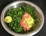 A picture of step 1 of Methi palak muthiya dhokla.