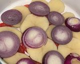 A picture of step 1 of Maqluba with Beef.