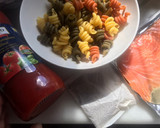 Foto del paso 1 de la receta: Maxi timbal de berenjena y pasta cocida con Dashi, atún y salmón