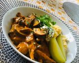Gombapaprikás recept fázis 3 fotója