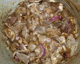 A picture of step 2 of Offals shurba.