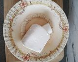 A picture of step 1 of Paneer cheese ghotala.