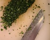 A picture of step 1 of Bleu Cheese Vinaigrette Dressing.