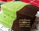 Foto langkah ke 13 dari resep 279. Bolu Santan Lapis Coklat-Pandan.